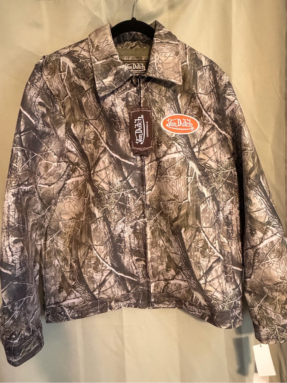 Von Dutch Camo bomber jacket